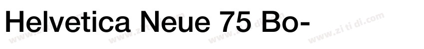 Helvetica Neue 75 Bo字体转换